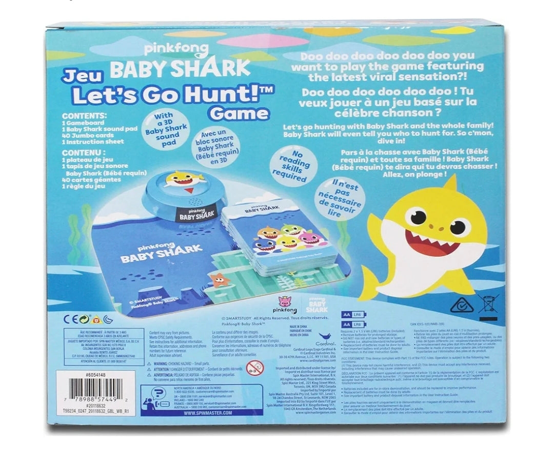 Baby Shark - Let's Go Hunt - Kinderspiel mit Musik für 2-6 Spieler ab 3 Jahren